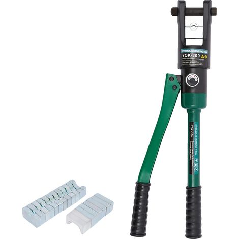 Outil de sertissage hydraulique, force de 120KN, 11 jeux de matrices, vert (1/2)