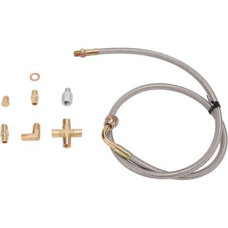Kit de ligne d'alimentation en huile Turbo 1/8PNT AN4, raccord de vidange pour T3 T4 T04E T60 T61 T70 (1/5)
