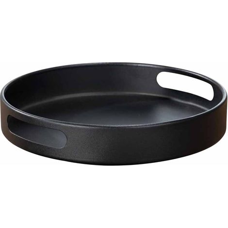 Plateau Tournant - 30 Cm - Métal Thermolaqué - Antidérapant - 360° Rotation - Pour Cuisine Réfrigérateur Salle De Bain - 1 Pièce
