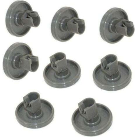 Roulettes Lave Vaisselle pour Panier Inférieur - Compatible avec Privileg, Faure, AEG, Electrolux, Zanussi... Jeu Complet de 8 Roues (1/4)