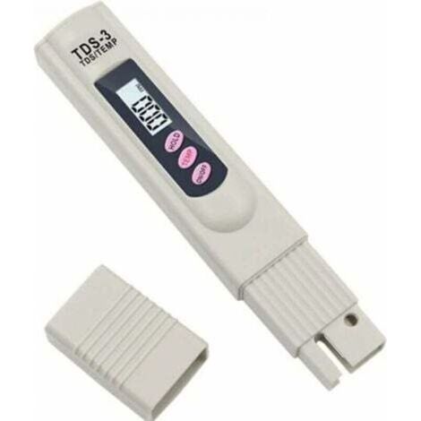 Mètre TDS-3 de l‘Eau potable LCD Numérique Portable Testeur Mètre de Qualité de l'Eau Stylo de Température et PPM Testeur de Pureté de l'Eau 0-9990 PPM Eau Potable Culture Hydroponiqu (1/4)