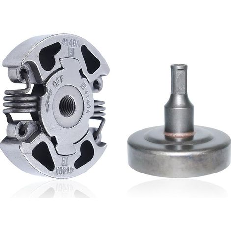 Kit d'embrayage et cloche d'embrayage pour débroussailleuses Stihl séries FS38, FS40, FS45, FS50, FS55, FS70 et autres, accessoire pour débroussailleuse, pignon avec tambour d'embrayage, pièces détach (1/5)