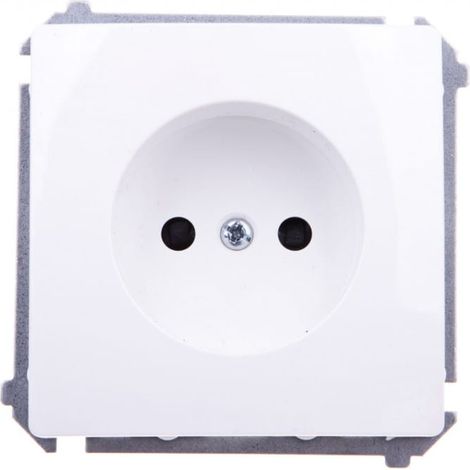 Enchufe simple Simon Basic de 16 A IP20 blanco BMG1z.01/11