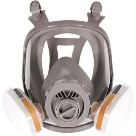 pair 6800 Masque respiratoire intégral, casque de protection faciale pour peindre, vapeur et poussière organiques, deux types de connecteurs (1/5)