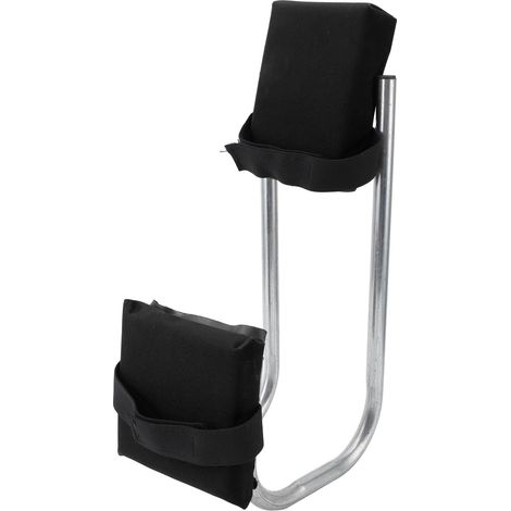 Siège de jardinage portable avec coussin en EVA, supportant les jambes et soulageant les engourdissements. Idéal pour les travaux de réparation, la pêche et le nettoyage des sols. Noir. (1/5)