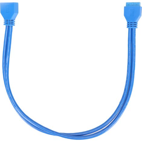 20-poliges USB 3.0-Verlängerungskabel (Stecker auf Buchse), 50 cm, für Windows XP, Vista, 7, 8, 10
