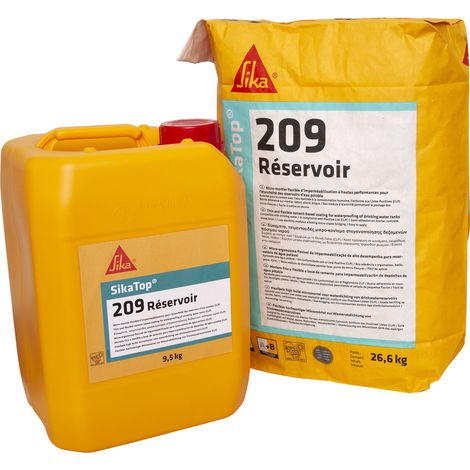 KIT DE 36,1KG DE MICRO-MORTIER SIKATOP-209 RÉSERVOIR BLANC - SIKA - 154548