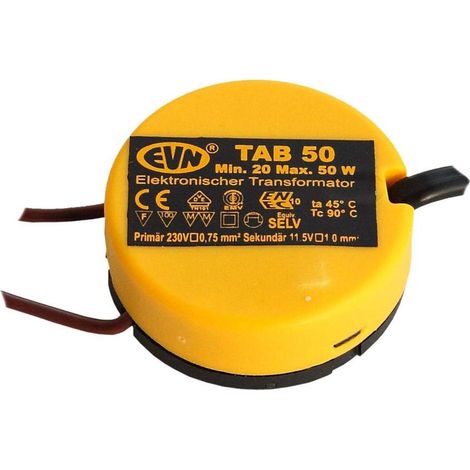 Transformador electrónico evn tab 50 potencia 20-50W