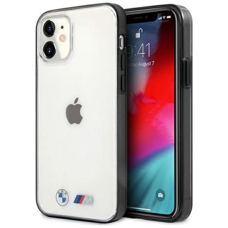 Coque rigide transparente BMW BMHCP12SMBTOK pour iPhone 12 mini 5,4" finition sablée (1/5)