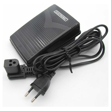 Pedal para máquina de coser con cable de alimentación. Apto para máquinas de coser domésticas Singer 974.