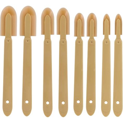 8pcs Ensemble d’Outils de Calfeutrage en Caoutchouc, Spatules Finition Réutilisables Retireur Joint Lissant Applicateur d’Étanchéité pour Cuisine Salle Bain Carreaux Fenêtre Sol (4 Tailles) (1/5)