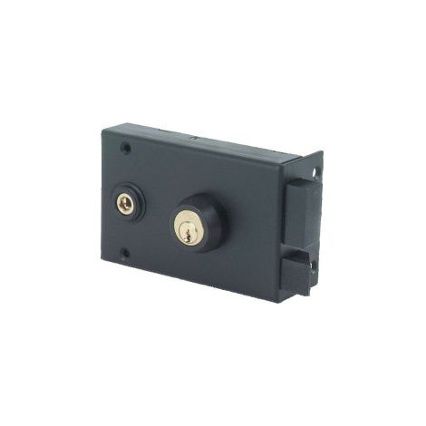 Serrure de sureté pour portail horizontale à fouillot VEGA - JPM Droite Horizontale 55 60 A Fouillot Avec 88 140 (1/3)