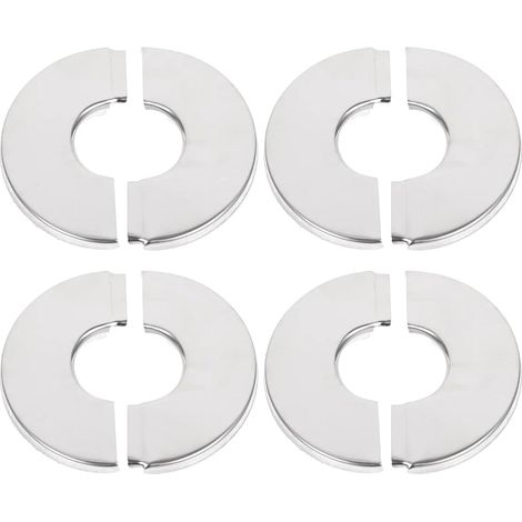 Plaque de finition en acier inoxydable (16 pièces) pour tuyaux (1/5)