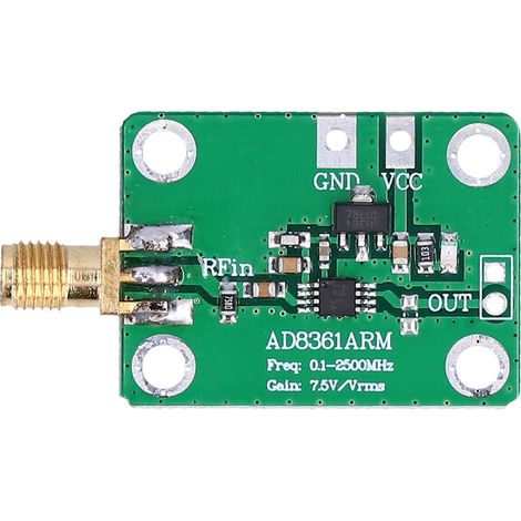 Frequency Detector Module RF Microwave AM Detection Board 0.1‑2.5GHz Accessory AD8361 (1/5)