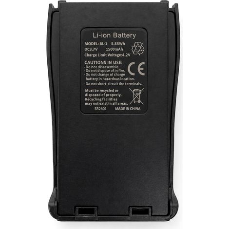 Batteria USB-C per Baofeng BF-888S 1500mAh Ricarica Type-C BL-1 (1/3)