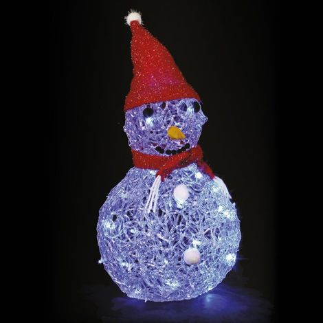 Bonhomme de neige lumineux bleu (1/2)