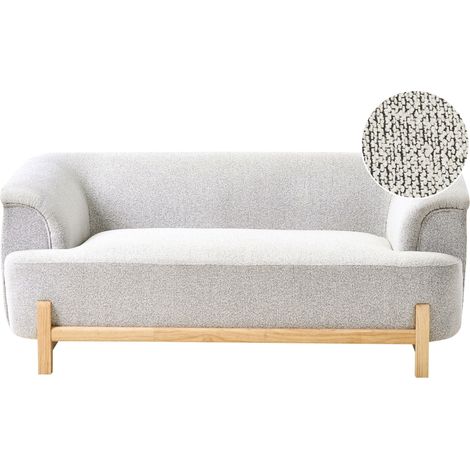 Sofa 2 Seater ALNOR Fabric Light Grey