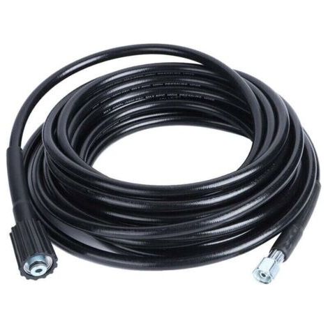 Tubo flessibile per pulizia ad alta pressione da 10 m con filettatura M14xM22, compatibile con Kärcher K2 K3