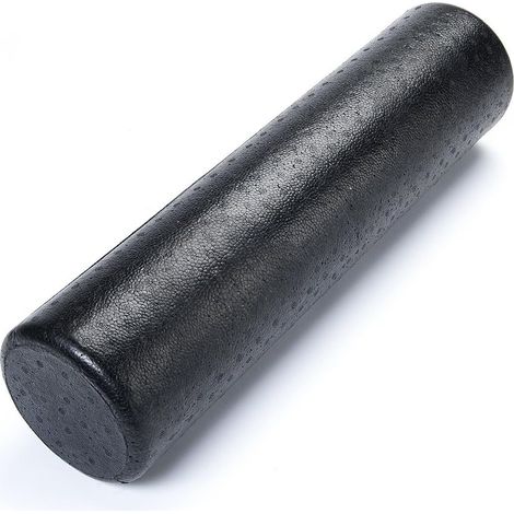 Rouleau en mousse haute densité, noir, 45 cm, rouleau en mousse, adapté aux amateurs de fitness