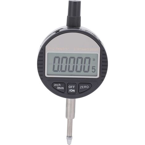 Digitaler Komparator 0,001 mm 0–12,7 mm, digitale Messuhr mit Zoll/Metrik-Umrechnung, industrielle Messgeräte (1/5)