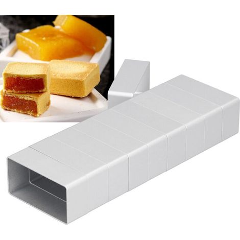 Emporte-pièces pâtisserie, emporte-pièces rectangulaires en acier inoxydable - Moules à biscuits géométriques,Lot de 10 (1/4)