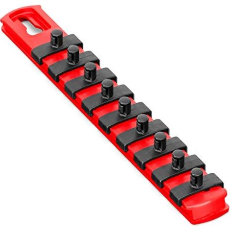 Ernst 8410-red-1 de fabrication/4 20,3 cm Socket Organiseur et 9–1/10,2 cm Twist Lock Clips, 8410-Red-1/4 0W, 0V (1/5)