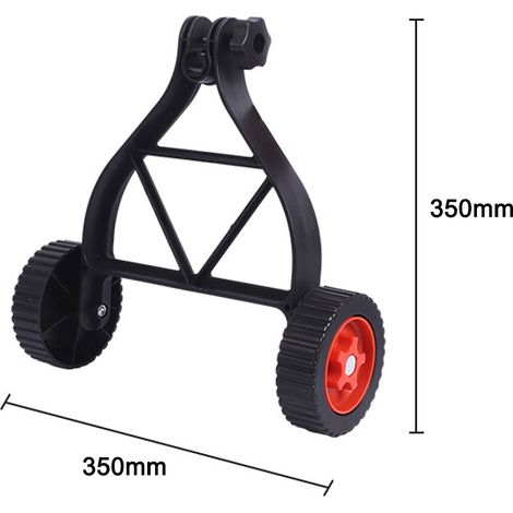Roue auxiliaire universelle pour débroussailleuse, accessoire pratique pour tondeuse à gazon sans fil, plateforme de coupe réglable 25-28 mm (1/5)