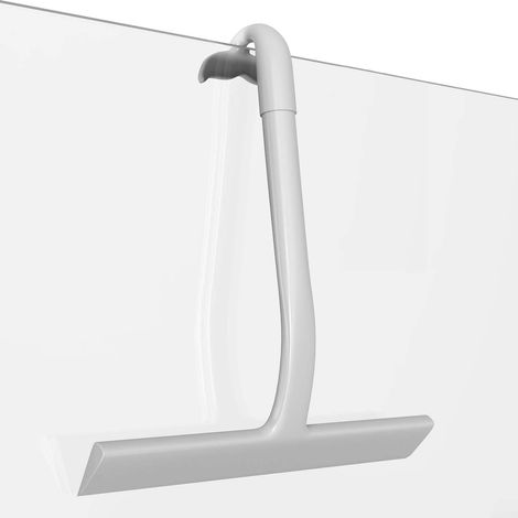Raclette de douche, silicone, gris, pour vitres et carrelage (1/5)