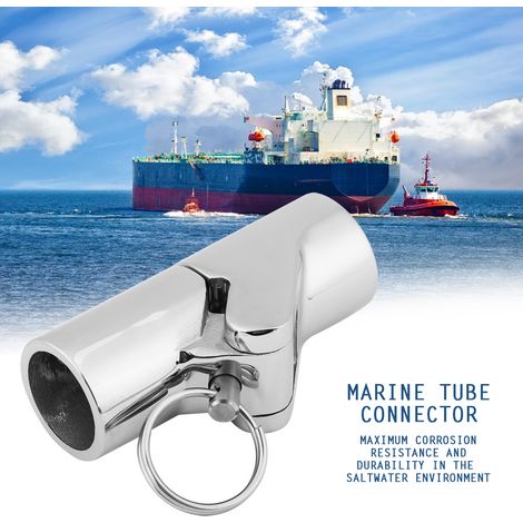 Raccord pivotant pliable en acier inoxydable marin pour tube tuyau, connecteur bateau quincaillerie (22mm) (1/5)