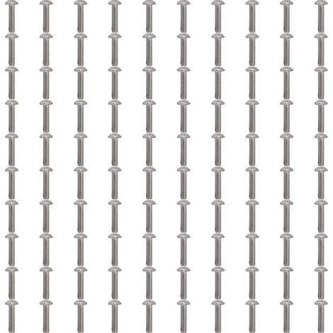 100 pièces vis à tête creuse M4 en acier galvanisé pour machines de précision Industries2802-0004-0016 (1/5)
