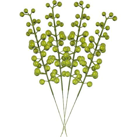 Baies Artificielles, Bouquet De Fleurs De Simulation Fruit Baie Réaliste pour Mariage DIY Bouquet De Mariée Maison Cuisine Décoration De Fête (X)