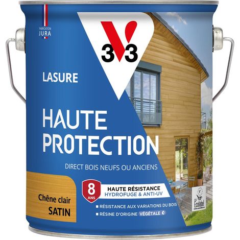 Lasure Haute Protection Biosourcée V33 chêne clair Satin - 2,5L