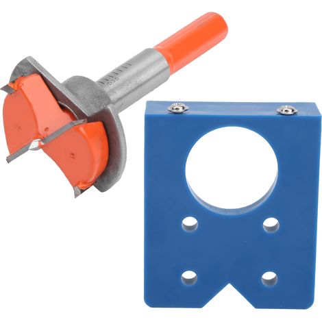 Outil d'ouverture de trous de charnière, gabarit de positionnement de précision, aide au perçage de portes, coffret d'outils de menuiserie 35 mm (1/5)
