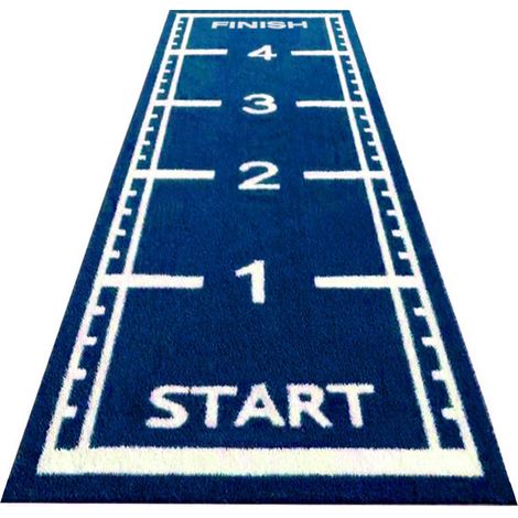 Sprint-Track - Blau - 5 x 1,5 m - 25 mm - Sprintbahn aus Kunstgras für Fitness & Sport
