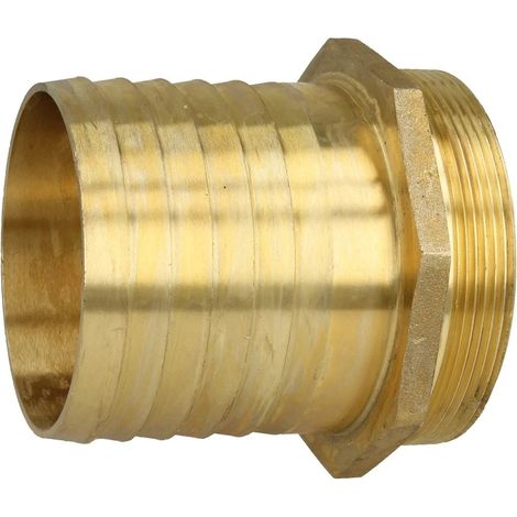 Douille en laiton à filetage mâle 3’’ pour le raccordement de tuyaux 3''