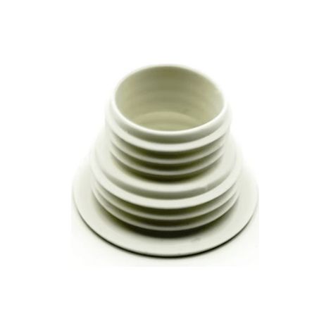 Lot de 5 bouchons anti-odeurs en silicone blanc pour tuyaux d'évacuation (1/5)