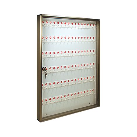BACHECA PORTA CHIAVI ALUBOX  ALLUMINIO BRONZATO CHIAVI 96 MM 550X50 H.MM 730