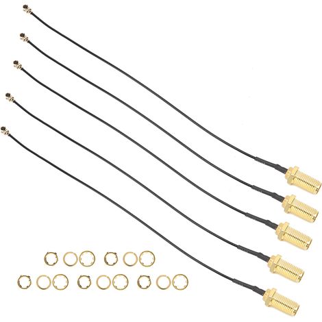 Câble adaptateur SMA femelle vers uFL/IPEX pour antenne radio 20cm en laiton