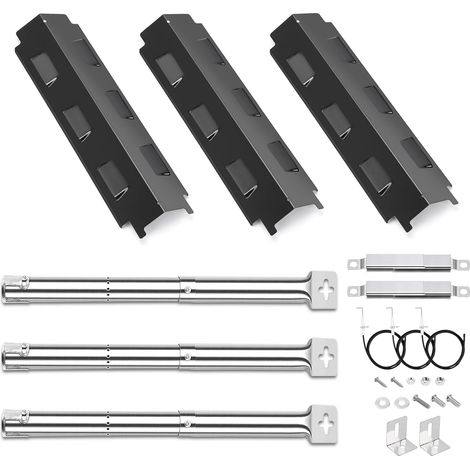 Pièces de Rechange universelles pour Charbroil, Barbecook Vanilla, Barbecook 300, Tenneker TG4, Brûleur de 31-45 cm, Couverture de brûleur de 37 cm et Crossovers, 3 pièces