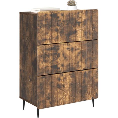 Maison Exclusive - Mobile con Cassetti Rovere Fumo 66 x 34,5 x 92 cm