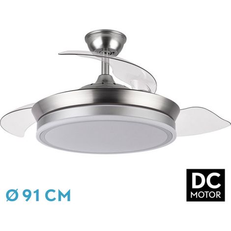 Ventilateur DC Bayomo Nickel 72W 3 pales déployables (1/2)