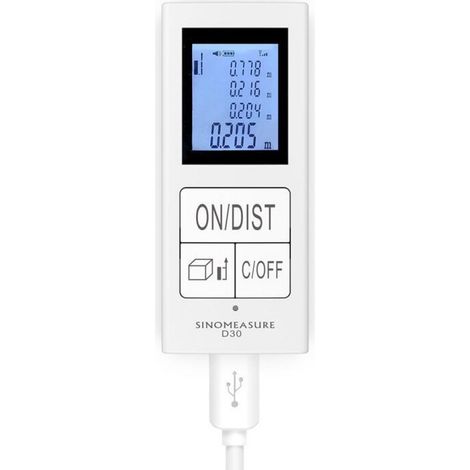 Mini intelligenter Entfernungsmesser, digitaler Entfernungsmesser, USB-Ladung, tragbarer Hochpräzisions-Entfernungsmesser