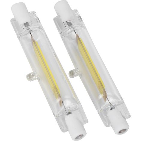 Lot de 2 ampoules COB R7S 5W 78mm à double culot, éclairage projecteur, accessoire 230V blanc froid 6000K (1/5)