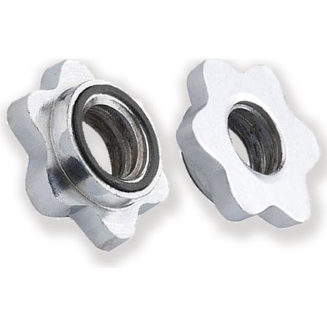 Cierre de Estrella para Mancuernas Barras de Pesas Fytter  Tuerca de Fuerza  Fabricado en Metal Resistente  2,8 cm Diámetro