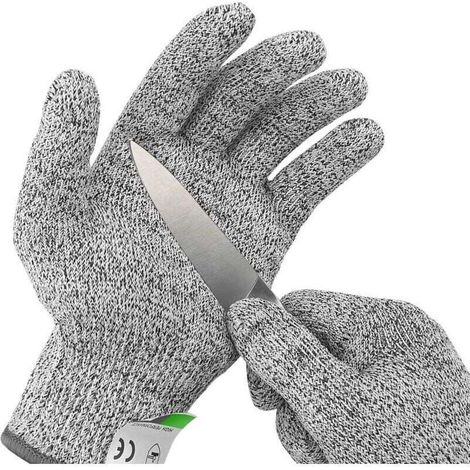 Extrem strapazierfähige und schnittfeste lebensmittelechte Handschuhe, Schutzklasse 5, zum Austernöffnen (Größe L)