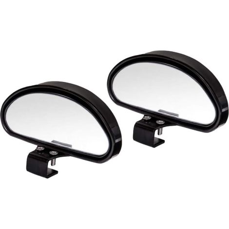 Specchietti retrovisori per auto regolabili con angolo di visione ampio, universali, per tutti i modelli di auto (neri) (1/4)