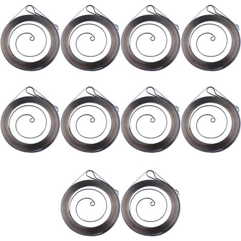 10pcs Starter Spring For Chinese For Chainsaw 2500 Zenoah Komatsu G2500 25cc, Recoil Starter Spring (1/5)