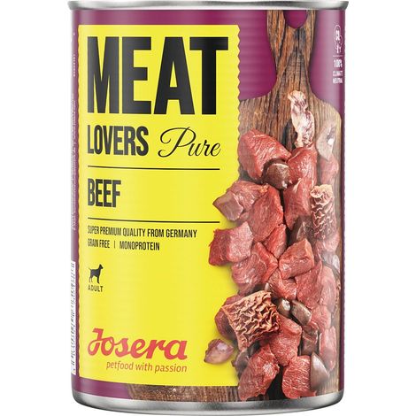 Josera Meat Lovers Hundenassfutter Adult getreidefrei 800 g Rind Nassfutter