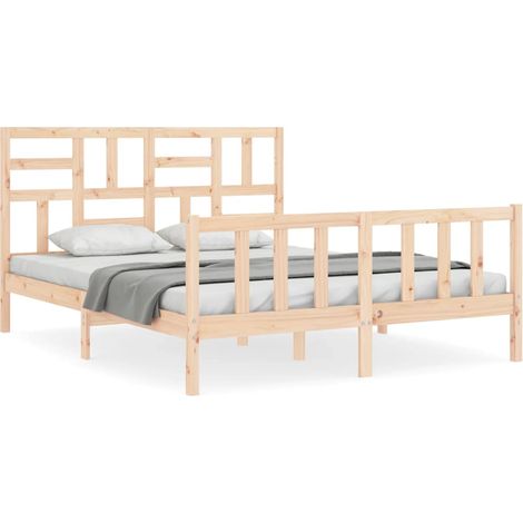Maison Exclusive - Giroletto senza Materasso 160x200 cm in Legno Massello di Pino (1/5)