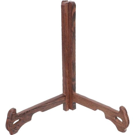 Présentoir de table pour gâteaux et thés, étagère à assiettes et plats, étagère en bois marron de 20 à 30 cm (8 pouces). (1/5)